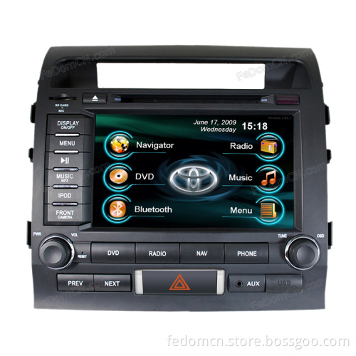 Car DVD Player with Radio Bluetooth with Buit-in GPS for Toyota Land Cruiser (C8003TL)